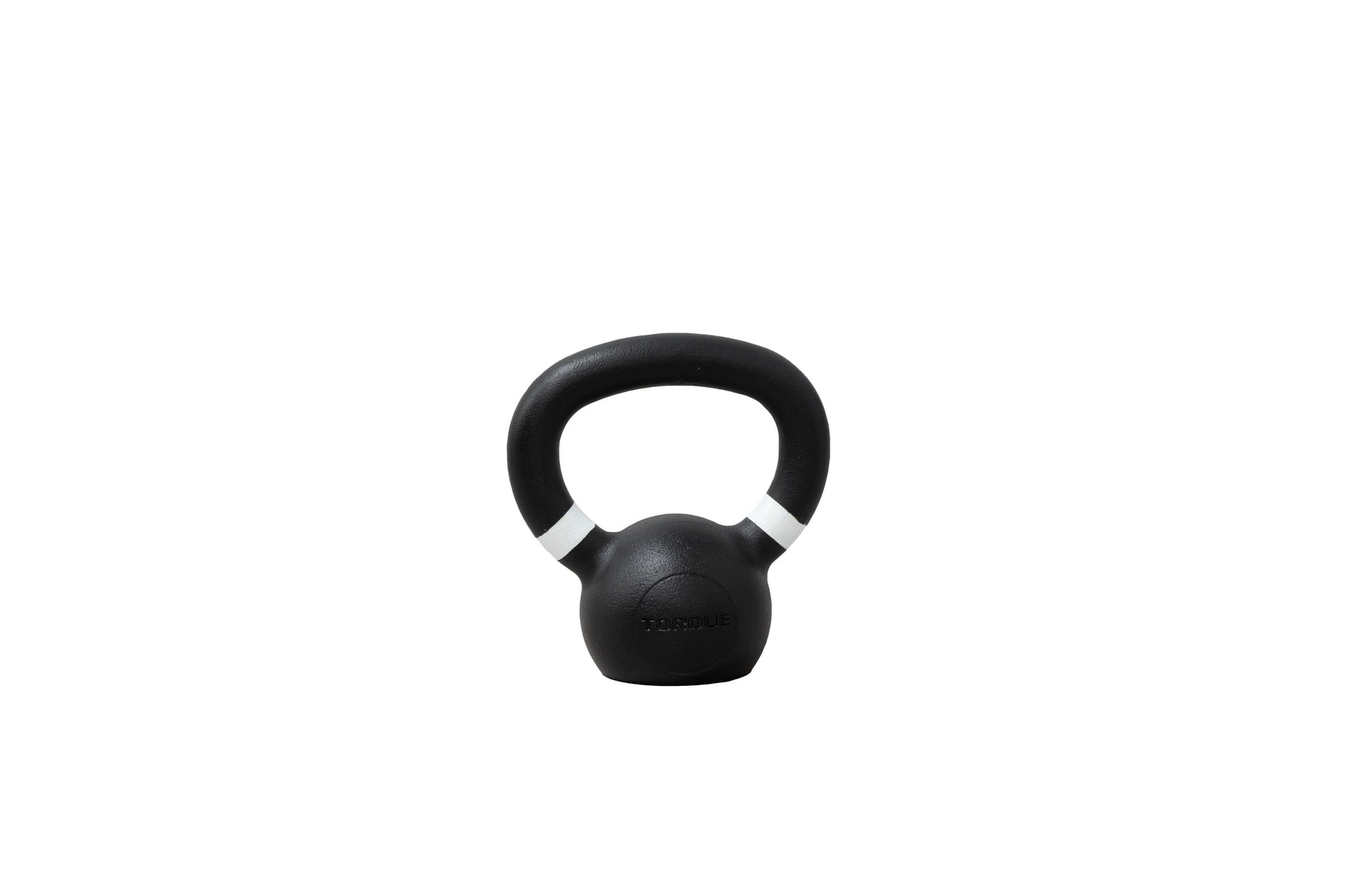 Back Of White 4 KG Cast Iron Kettlebell <black>